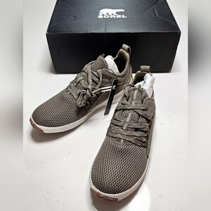 SOREL OUT N ABOUT 🌲💧 Sneakers Lace-Up Waterproof Suede Rubber Sole SAGE 8